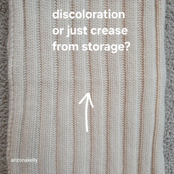 Johnstons Cashmere Scarf Ribbed Thick Ivory - Picture 5 of 13